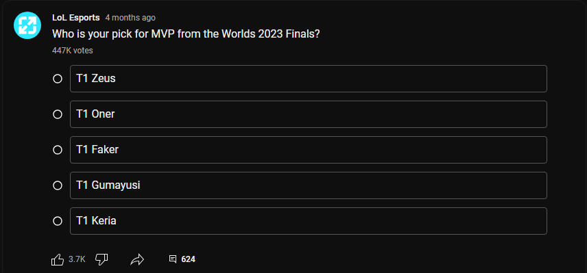 Thumbnail for LoL Esports' Get to know the Pros